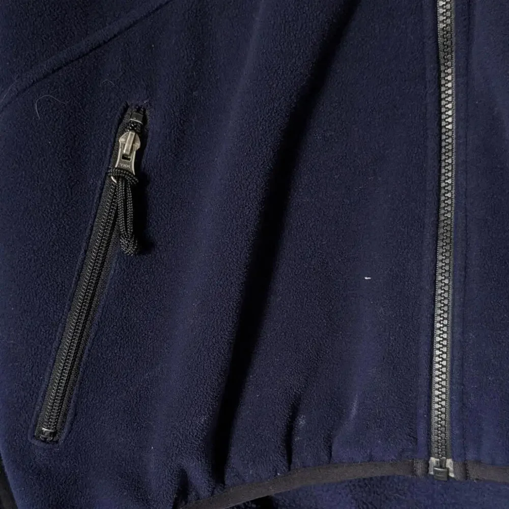 LL Bean Jacket Mens Extra Large Navy Polartec‎ Wind Pro Fleece Full Zip Pockets